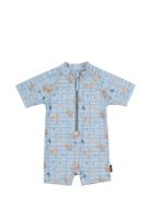 Uv Suit Recycled Aop Blue Mikk-line