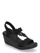 Women Rumble On Sassier Dayz Black Skechers