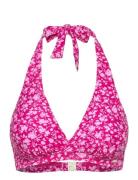 Maui Halterneck Bikini Bra Pink Abecita