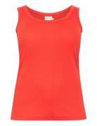 Kccarina Tank Top Orange Kaffe Curve