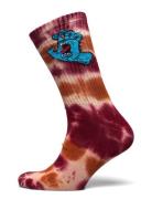 Screaming Hand Tie Dye Sock Patterned Santa Cruz