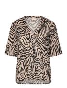Blouse From Freequent In A Light And Soft Material With Animal Print. ...