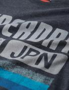 Japan Stripe Relaxed Tee Grey Superdry