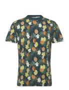 Juicy Aop O-Neck Tee S/S Green Lindbergh