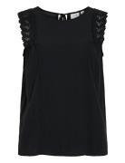 Vipernillu O-Neck Top Black Vila