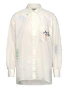 Embroidered Poplin Shirt White Scotch & Soda