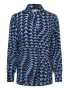 Printed Relaxed Fit Shirt Blue Scotch & Soda