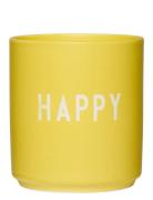 Favourite Cups Yellow Design Letters
