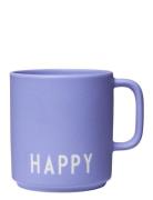 Favourite Cup With Handle Purple Design Letters