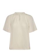 Brianasz Flared Blouse Cream Saint Tropez