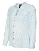 Vmmbumpy L/S Shirt New Noos Blue Vero Moda Maternity