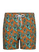 Hands All Over Swimshort Orange Santa Cruz