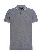 Linen Pique Reg Polo Navy Tommy Hilfiger