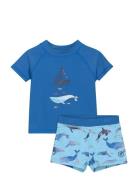 Baby T-Shirt Set S/S Blue Color Kids