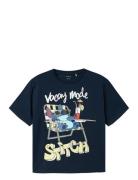 Nkmabbu Stitch Nreg Ss Top Wdi Navy Name It