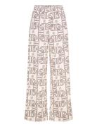 Dante6-Teo Logo Printed Wide Leg Pants Patterned Dante6