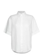 Rel Linen Ss Shirt White GANT