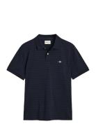 Texture Stripe Polo Black GANT