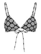 Monogram Print Triangle Top Black GANT