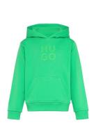 Hooded Sweatshirt Green Hugo Kids