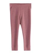 Leggings Wool Baby Solid Pink Lindex