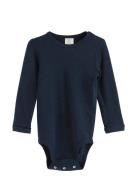 Body Merino Solid Navy Lindex