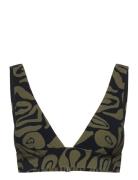 Pipa - Wireless Triangle Bra Swimsuit Khaki Etam