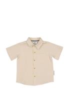 Linen Shirt S.s Beige Geggamoja