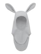 Balaclava Ears Cotton Fleece Grey Huttelihut