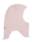 Balaclava Fleece Emb. W. Lin Pink Huttelihut