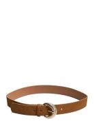 Pcsaya Suede Waist Belt Brown Pieces