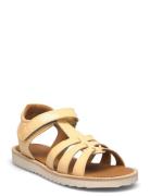 Sandals - Flat - Open Toe - Op Yellow ANGULUS