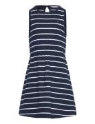 Linen Jersey Dress Slvls Navy Tommy Hilfiger