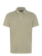 Cotton Jersey Pigment Dye Polo Shirt Khaki Mads Nørgaard