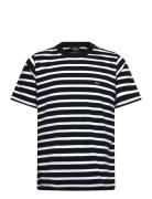 Cotton Jersey Stripe Frode Tee Black Mads Nørgaard