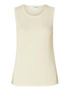 Slfmoon Sus Sl Knit Top B Cream Selected Femme