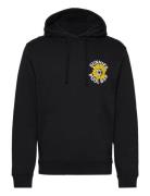 Sunnies Pool Bar Graphic Pullover Hoodie Black Lyle & Scott