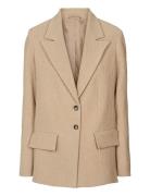 Helin - Crumpled Jacket Beige Rabens Sal R