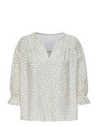 Jdysky 3/4 V-Neck Top Wvn Exp Cream JDY