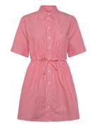 Tjw Mini Stripe Shirt Dress Pink Tommy Jeans