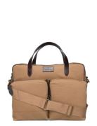 Canvas-Commuter-Msg-Med Brown Polo Ralph Lauren