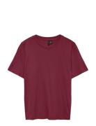 Vmpaulina Ss T-Shirt Jrs Noos Red Vero Moda