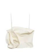 Maxi Ruffle Top White Mango
