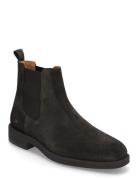 Slhjoseph Suede Chelsea Boot Black Selected