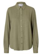 Slfviva Ls Shirt Green Selected