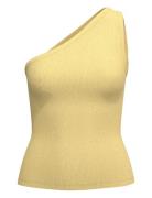 Slfanna Shoulder Top Yellow Selected
