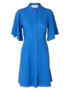 Slfgulia 2/4 Short Shirt Dress D Blue Selected