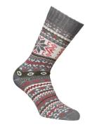 Winter Alpaca Star 1-Pack Grey Alpacasocks&Co