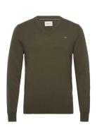 Lambswool Blend V-Neck Green GANT