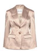 Ella Tailored Peplum Blazer Gold Malina